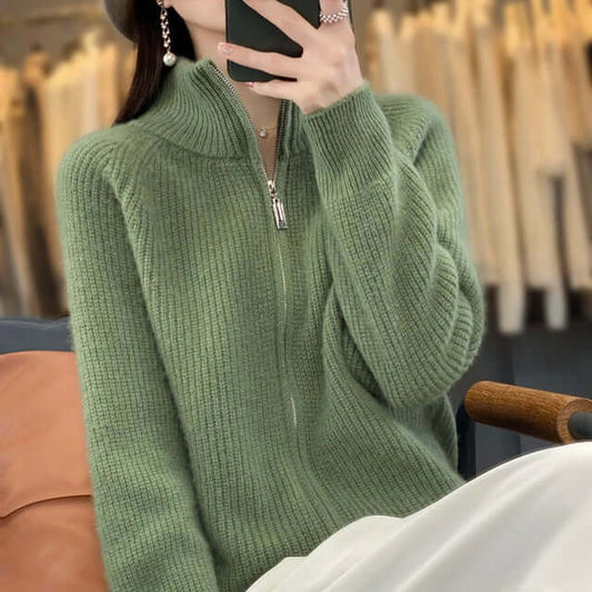 Julia | Women's Classic Knit Cardigan with Long Sleeve