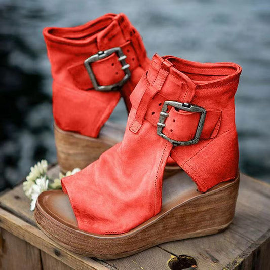 Brunella | Orthopedic Cushioned Wedge Boho Sandal