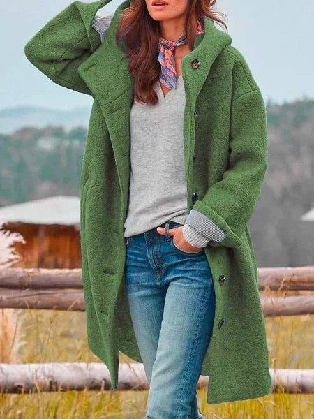 Selina | Women's Oversize Winter Coat with Button Placket