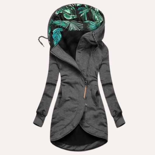 Greta | Women's Casual Hoodie with Patterned Hood