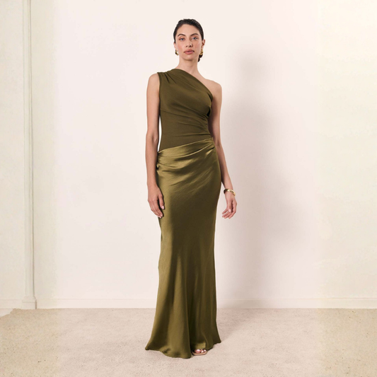 Hanna | Women's Wedding Guest Dress One-Shoulder Evening Dress