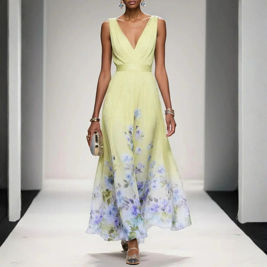 Britta | Women's Floral Maxi Dress For Wedding Guests