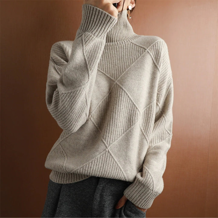 Natalie | Cozy Cable Knit Turtleneck Sweater