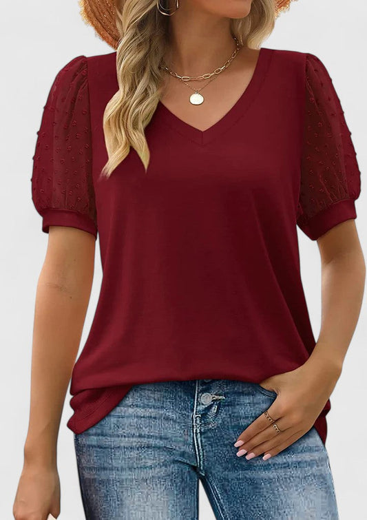 Anacleta | Women's V-Neck Lightweight Casual Top
