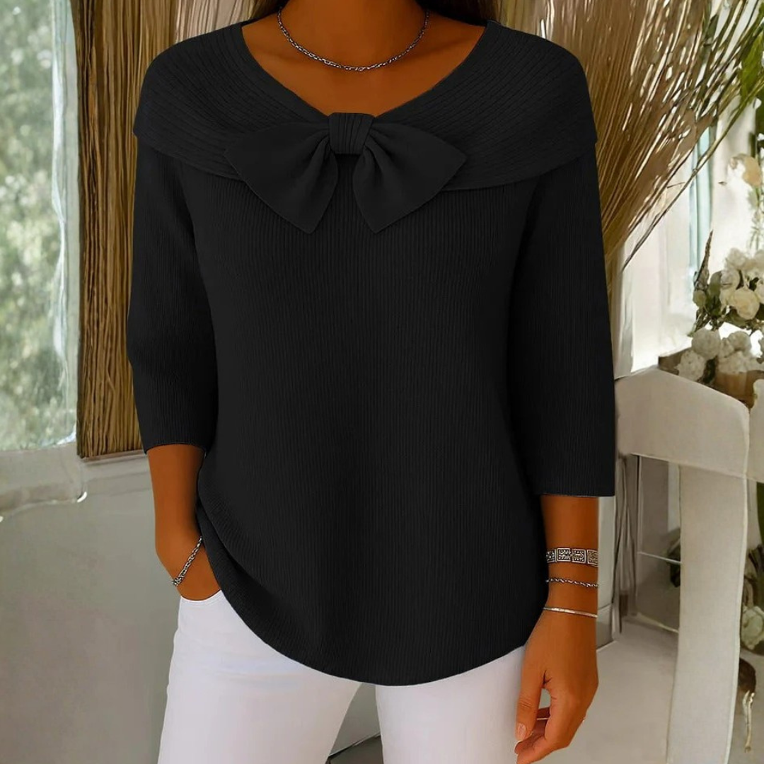 Dorothy | Women's Schleifendetail Dreiviertelärmel Top