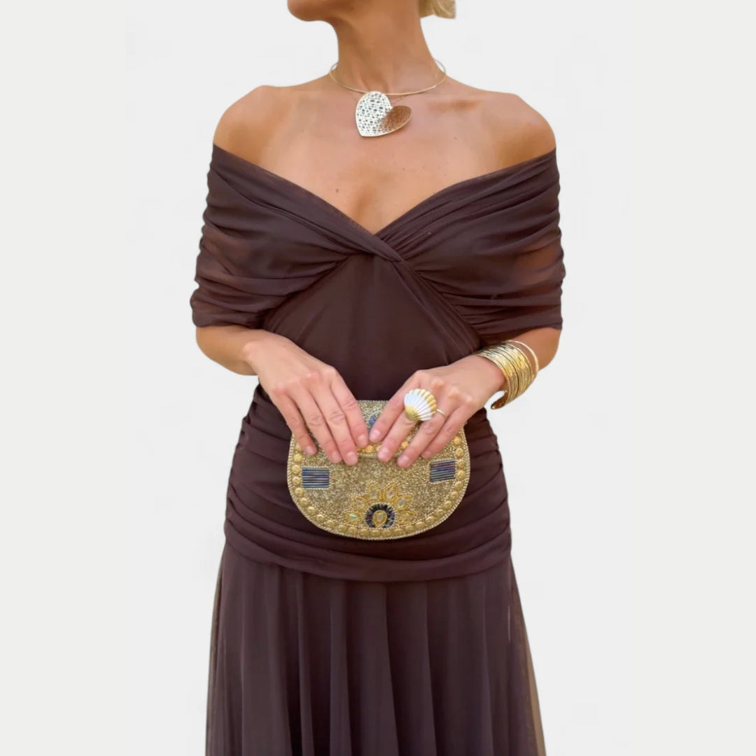 Lilian | Women's Off-Shoulder Elegant Evening Dress