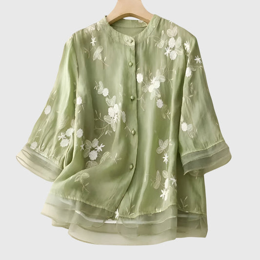 Alexina | Women's Breathable Relaxed Floral Top