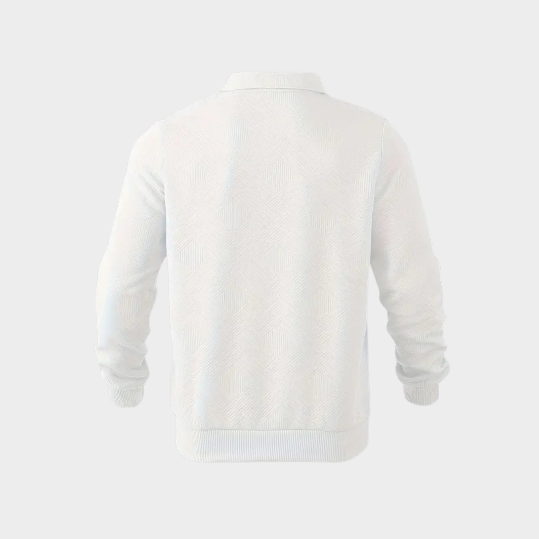 Robert | Men’s Leisure Polo Sweatshirt with Long Sleeves