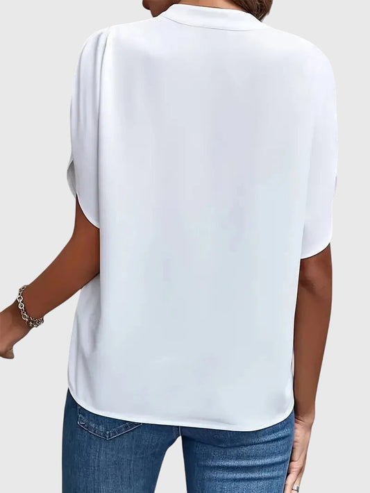Aliverta | V-Neck Relaxed Work Casual Shirt