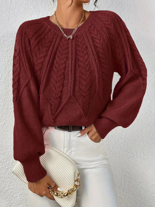Asenia | Women's Knit Relaxed Cozy Sweater