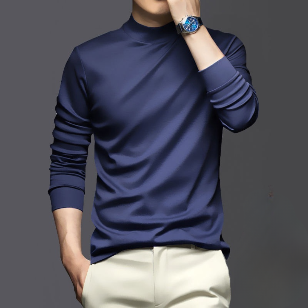 Andrew | Men’s Stand Collar Long Sleeve Casual Shirt