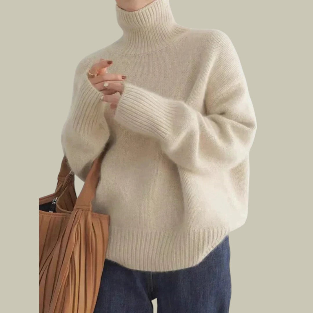 Martina | Women's Turtleneck Sweater in Merino Wool