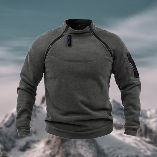 Friedrich | Herren Frühling Viertelzip Pullover mit Stehkragen