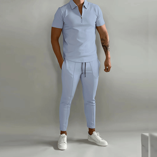 Beniamino | Men’s Kinetic Zip-Polo Coordinate Set