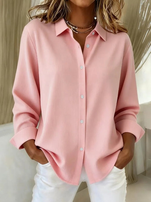 Colette | Elegant button blouse in refined breathable classic fabric