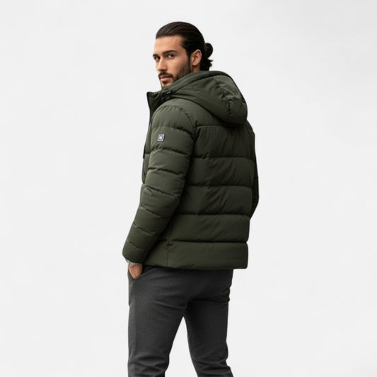 Ian | Men's Rugged Quilted Jacket with Hood