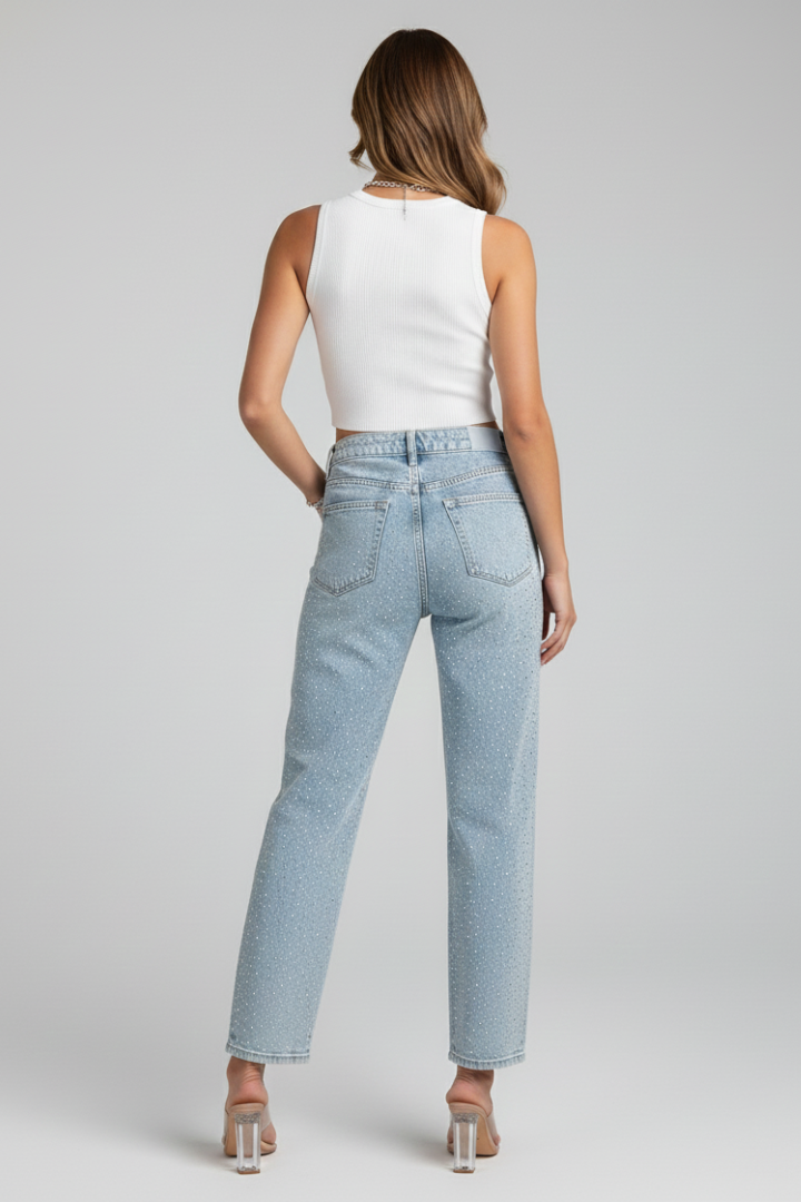 Mackenzie | Women's High-Waist Relaxed Summer Jeans