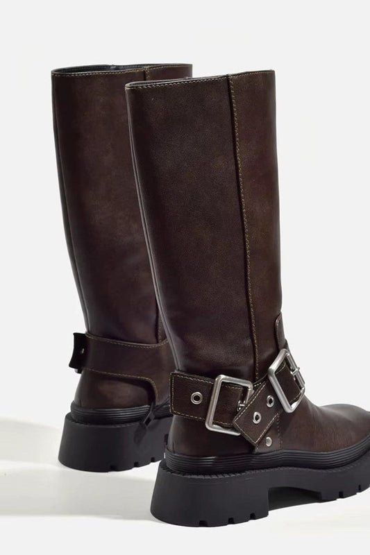 Greta | Women's Sturdy Biker-Riding Boots