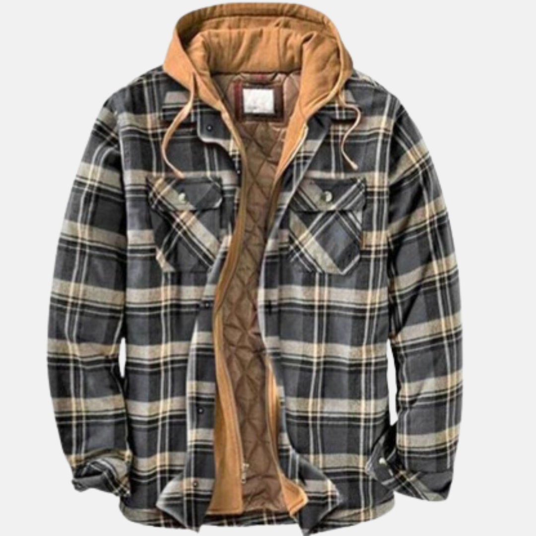 Eric | Men's Casual Warm Plaid Button-Up Jacket