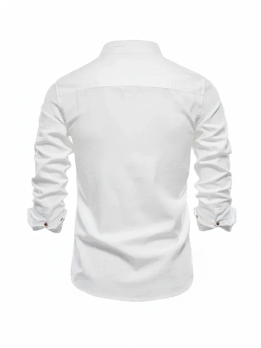 Lorenzo | Men’s Stand Collar Button-Up Casual Shirt