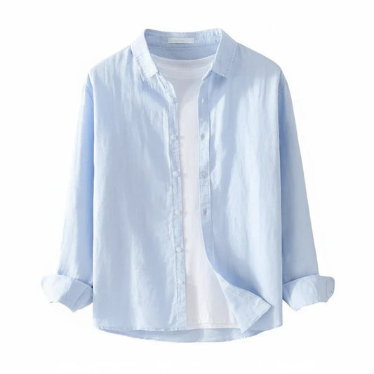 Alexander | Men’s Loose Fit Long Sleeve Shirt with Button Placket