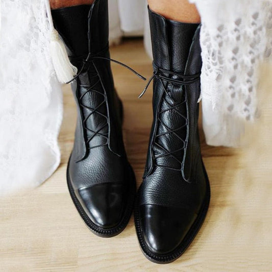 Felicia | Women's Casual Shoes with Round Toe and Ankle-High