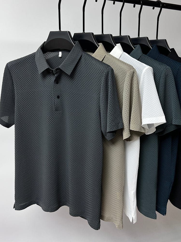 Tomasso | Men’s Classic Fit Textured Polo Shirt