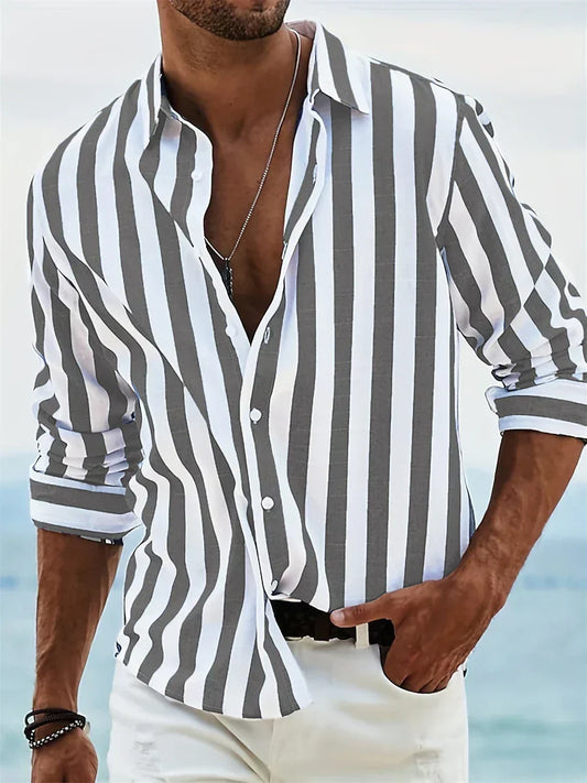 Pietro | Men’s Relaxed Maritime Striped Shirt