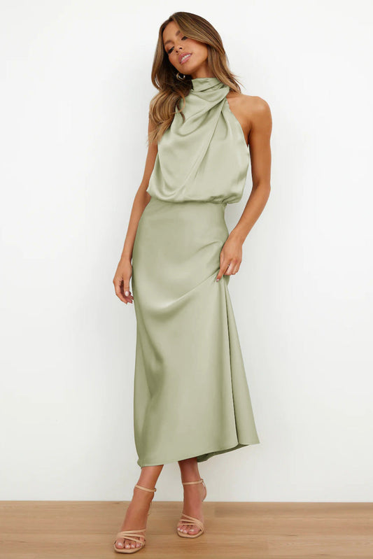 Doris | Women's Chic Halter Neck Evening Dress