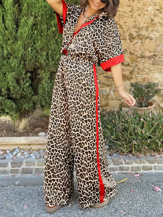 Vera | Women's Leopard Summer Coordinated Set
