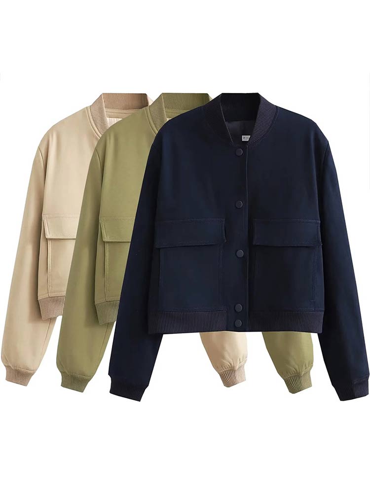 Marie | Women's Shorts Streetwear-Jacket with Button Placket