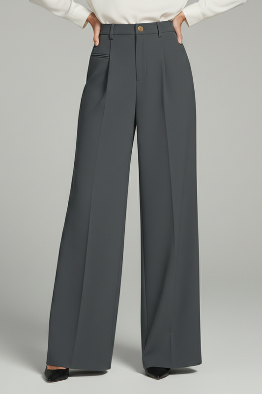 Petronilla | Women's Wide-Leg Pleated Summer Trousers