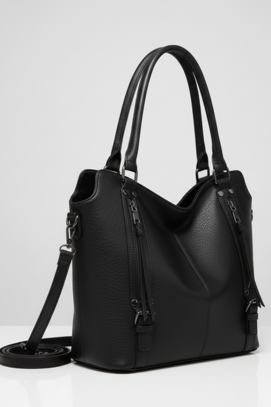 Jana | Women's Classic Tote Bag with Doppelten Handles and Zip