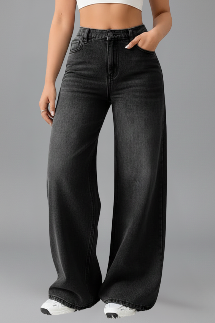Annika | Women's High-Rise Wide-Leg Denim Jeans