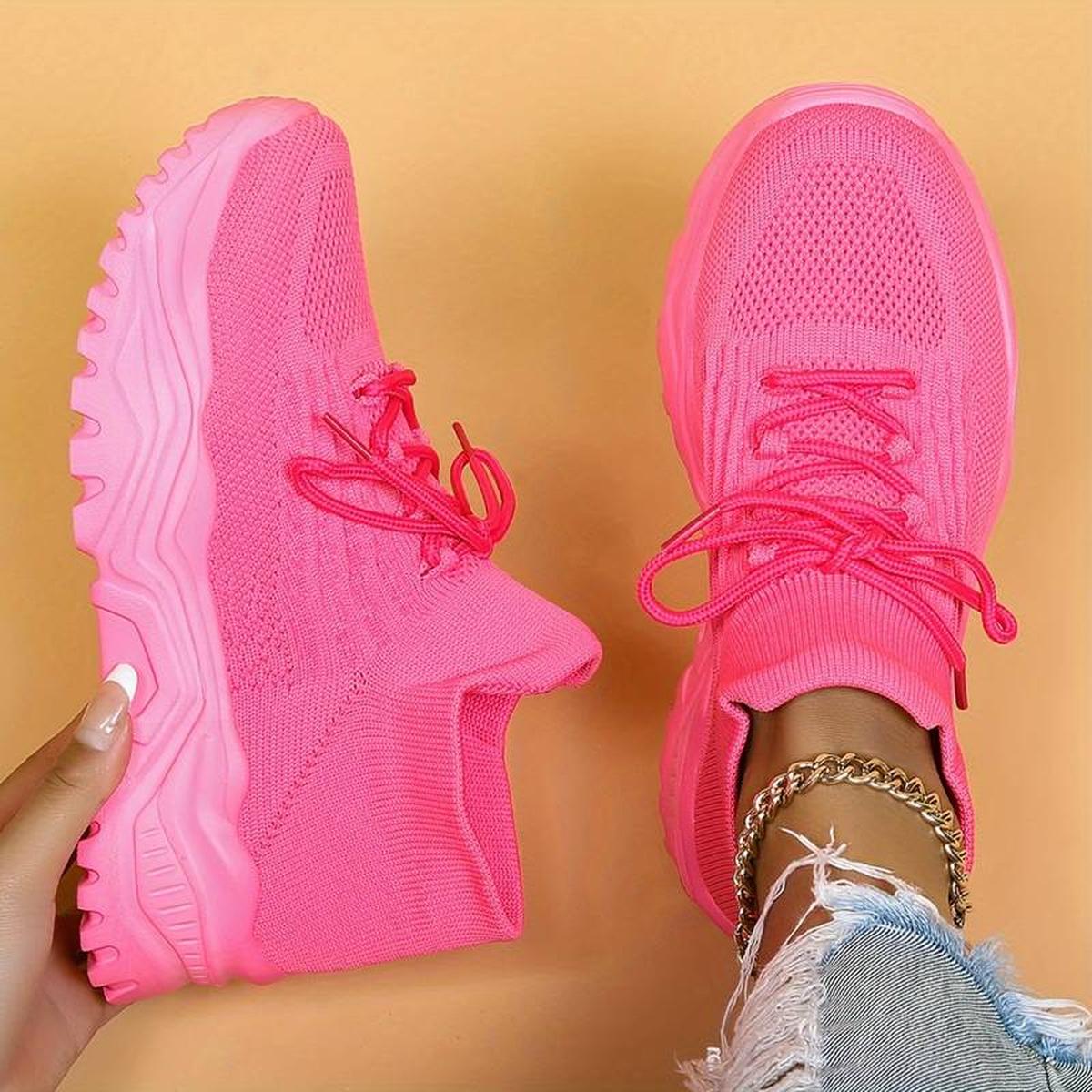 Elke | Women's Knit-Lace-Up Shoes for Casual and Walks