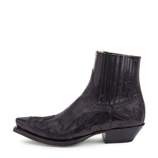 Conrad | Embroidered Boot with Cuban Heel