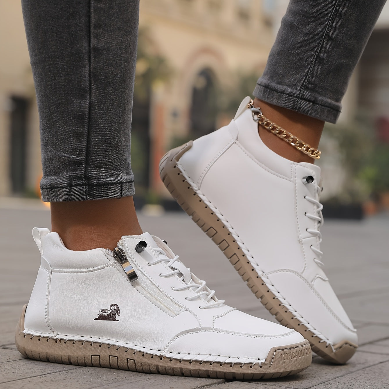 Tegan | Women's Laid-Back Lace-Up Shoes Zip