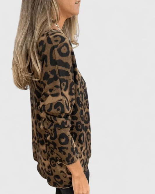 Angelita | Women's Relaxed Leopard Lightweight Top