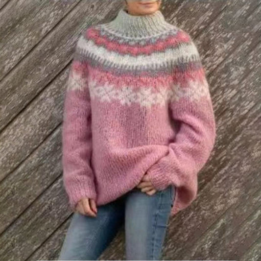 Karin | Women's Stylish Winter Sweater with Print for Everyday