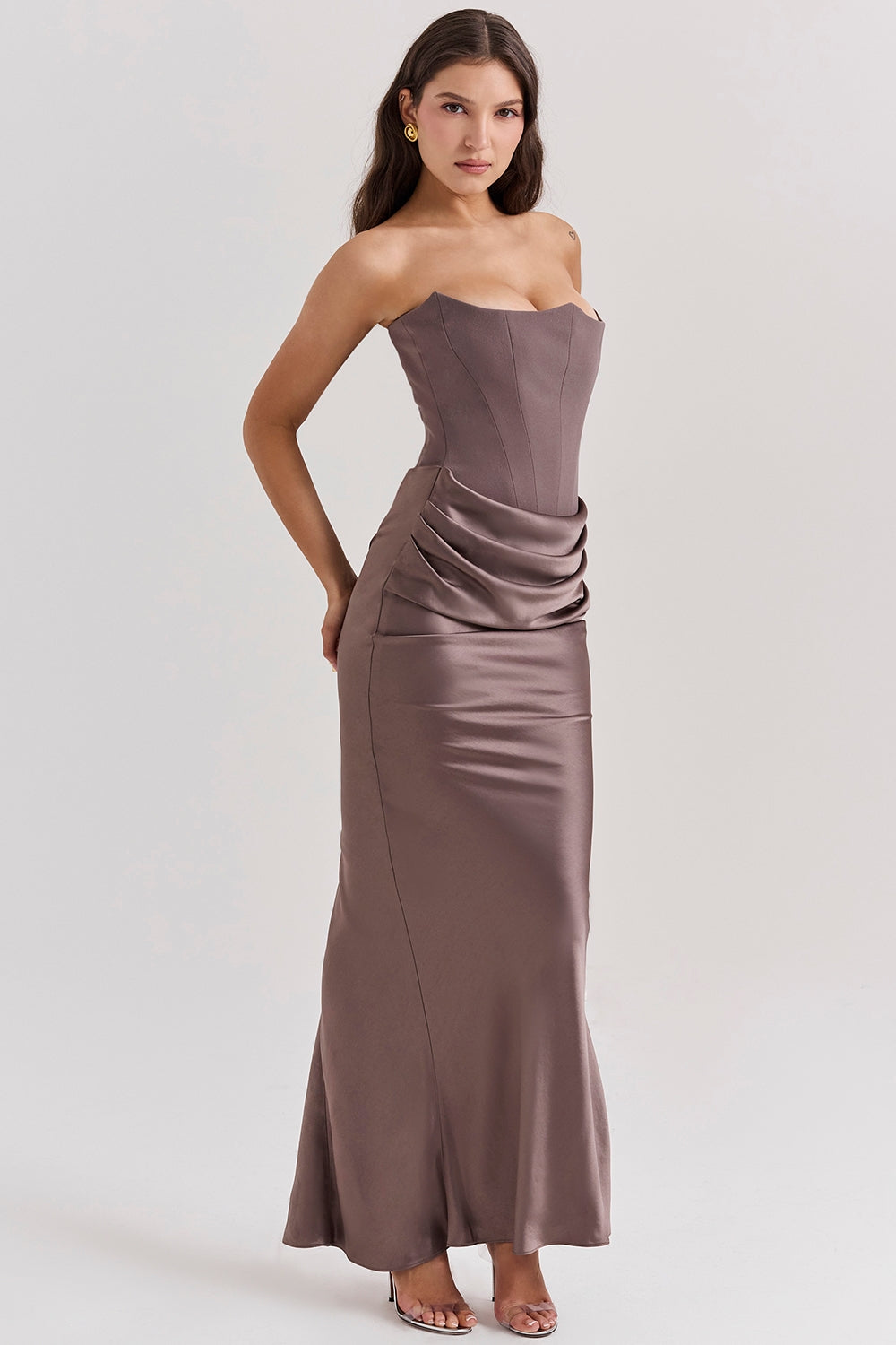 Renee | Women's Strapless Maxi Wedding Dress