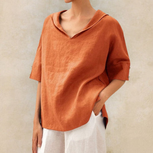 Mackenzie | Women's Breathable V-Neck Relaxed Top