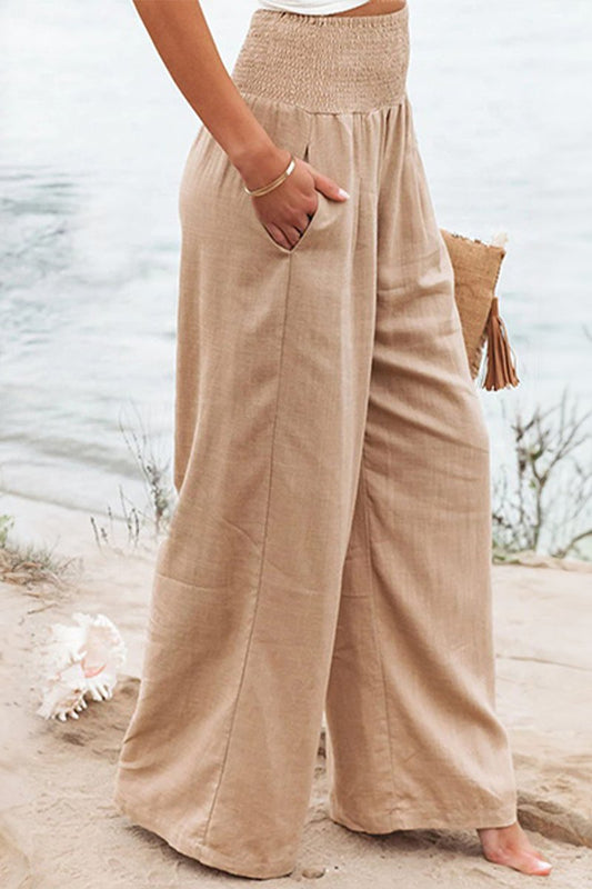 Aldera | Breathable Linen Wide-Leg High-Waist Pants
