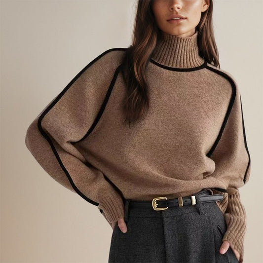 Jana | Women's Turtleneck Relaxed Summer Sweater
