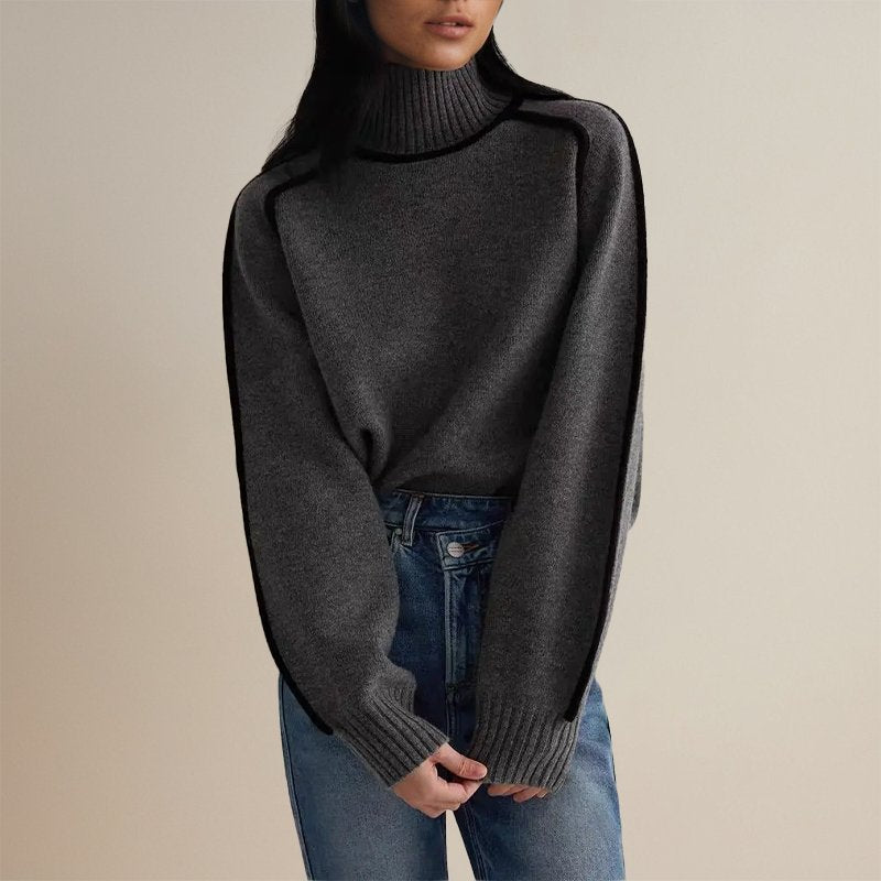 Jana | Women's Turtleneck Relaxed Summer Sweater