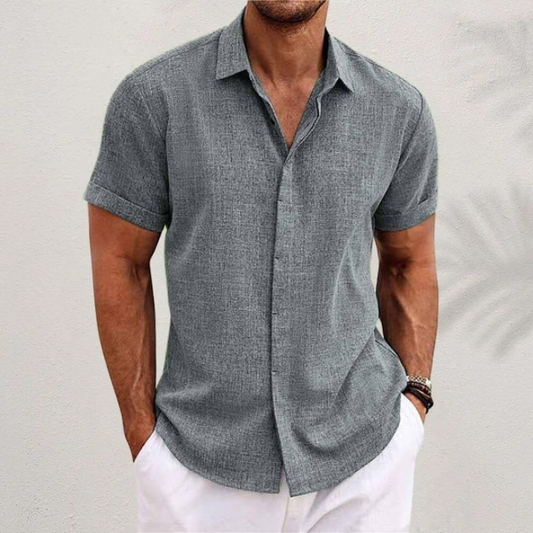 Vittorio | Men’s Short Sleeve Casual Button-Up Shirt
