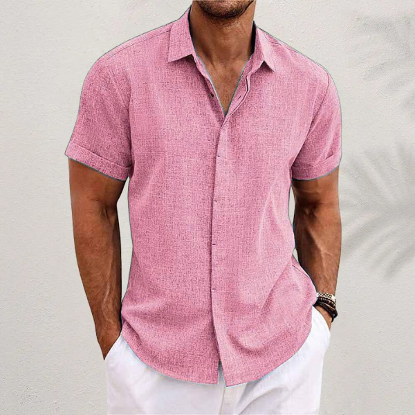 Vittorio | Men’s Short Sleeve Casual Button-Up Shirt