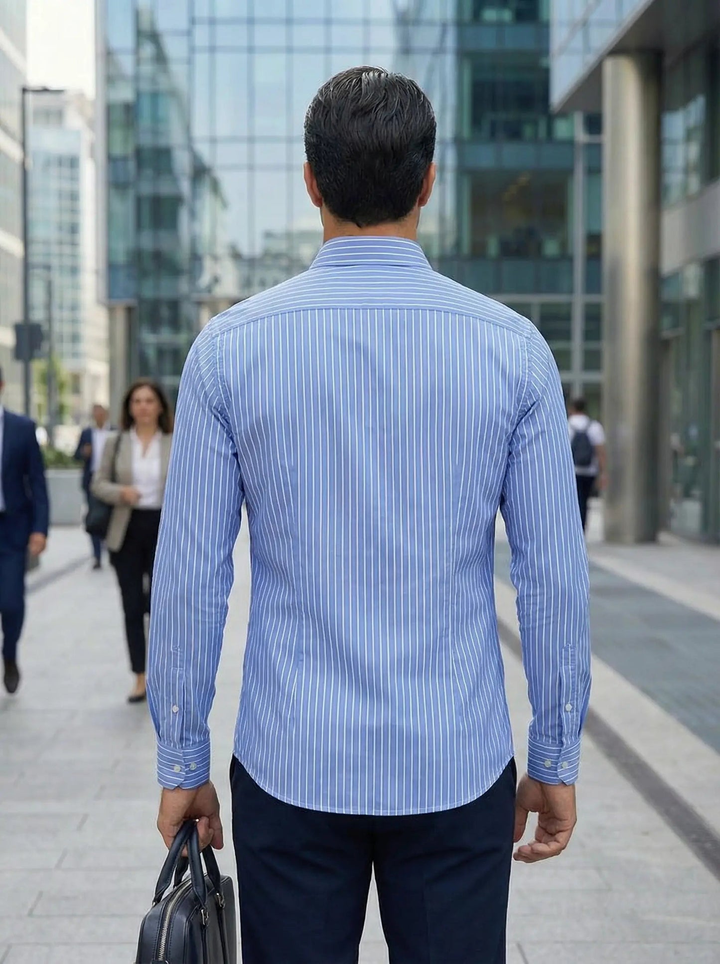 Gaetano | Men’s Slim Fit Striped Button-Up
