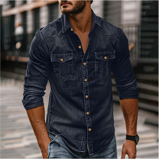 Nico | Men’s Utility Button-Front Casual Shirt