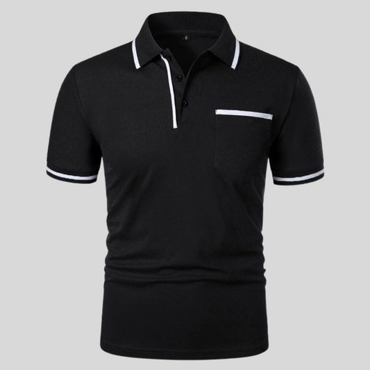 Valentino | Men’s Contrast Trim Pocket Polo Shirt