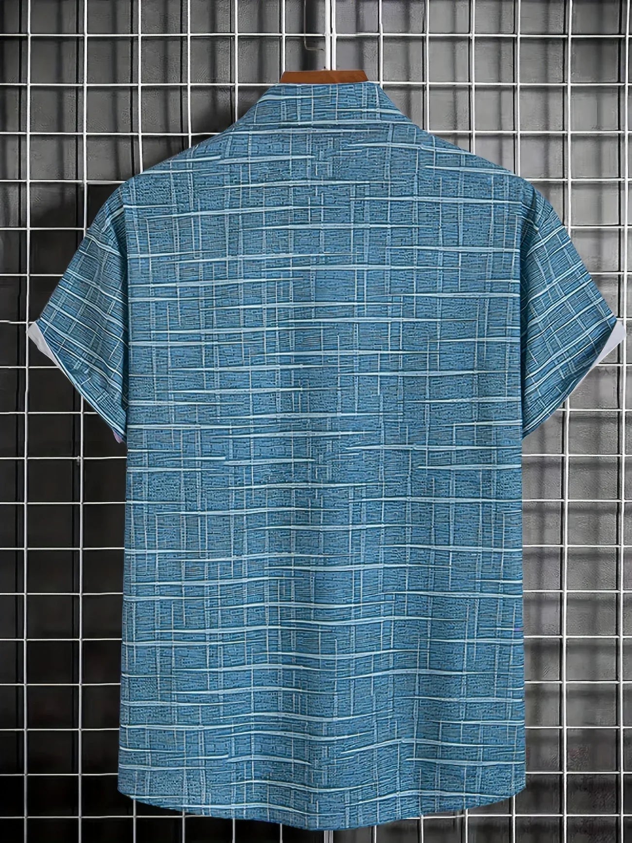 Matteo | Men’s Short Sleeve Patterned Button Casual Shirt